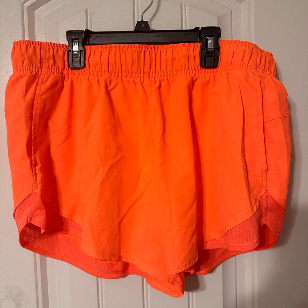 Women's Orange Athletic Shorts